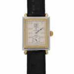 Chronoswiss Hora Ref 1351 Stahl/Gold Cal. FEF130 manual wind Full Set blanco date almost NOS - Bild 6 Vorschau