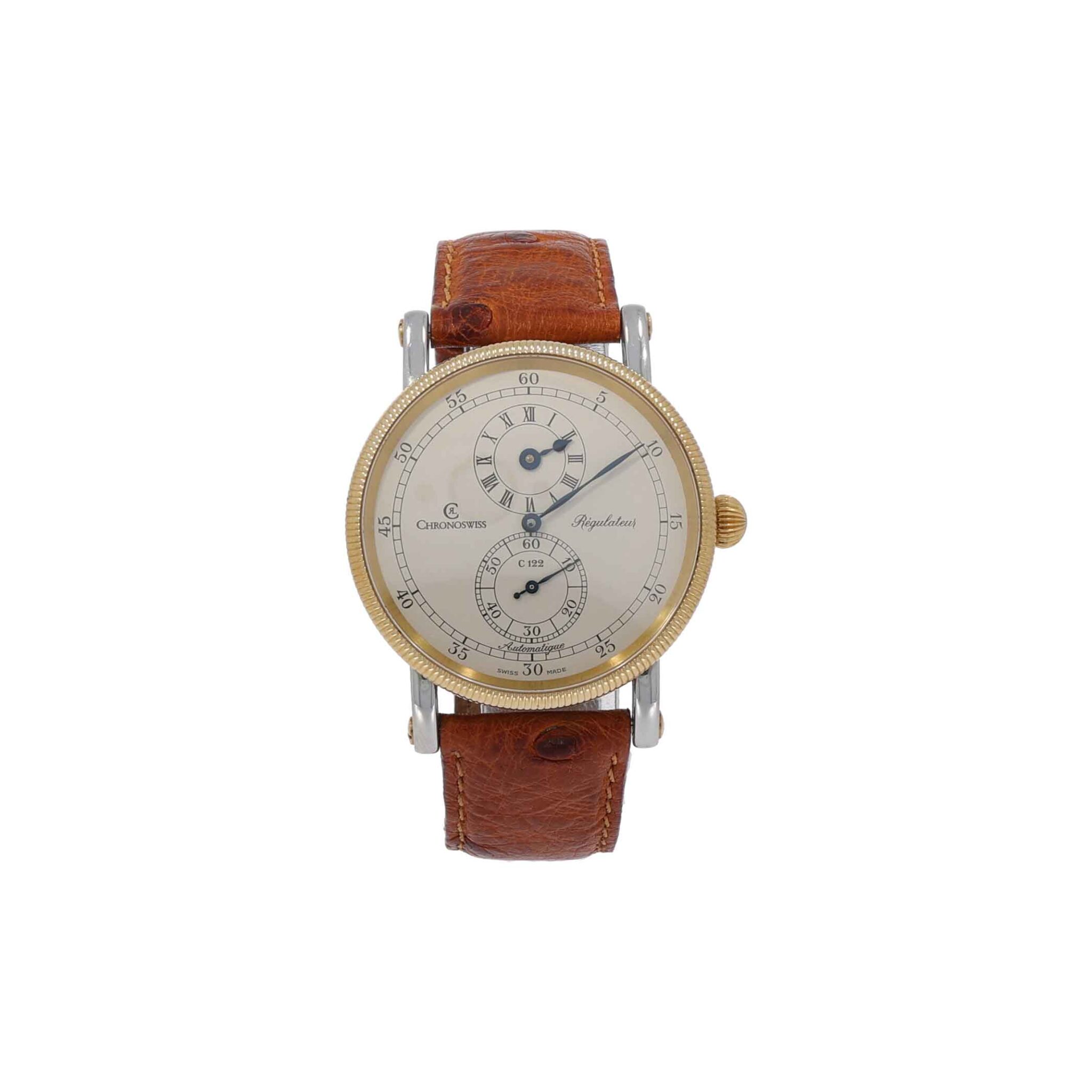 Chronoswiss Régulateur Ref. CH1222 Stahl/Gold 18K Fullset almost NOS