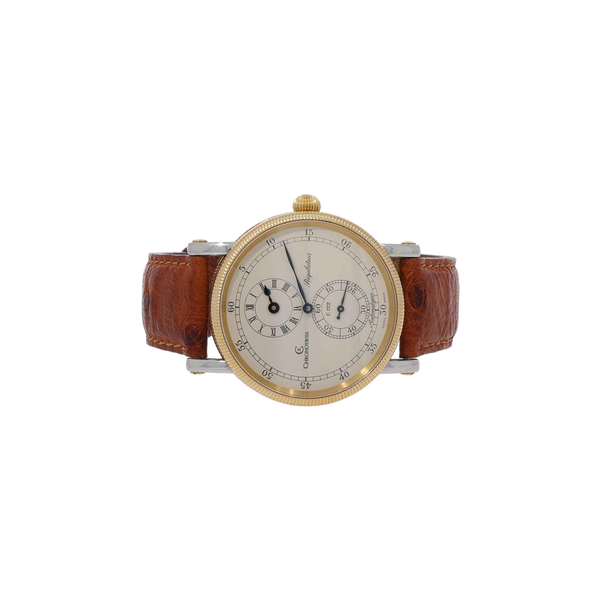 Chronoswiss Régulateur Ref. CH1222 Stahl/Gold 18K Fullset almost NOS - Bild 4