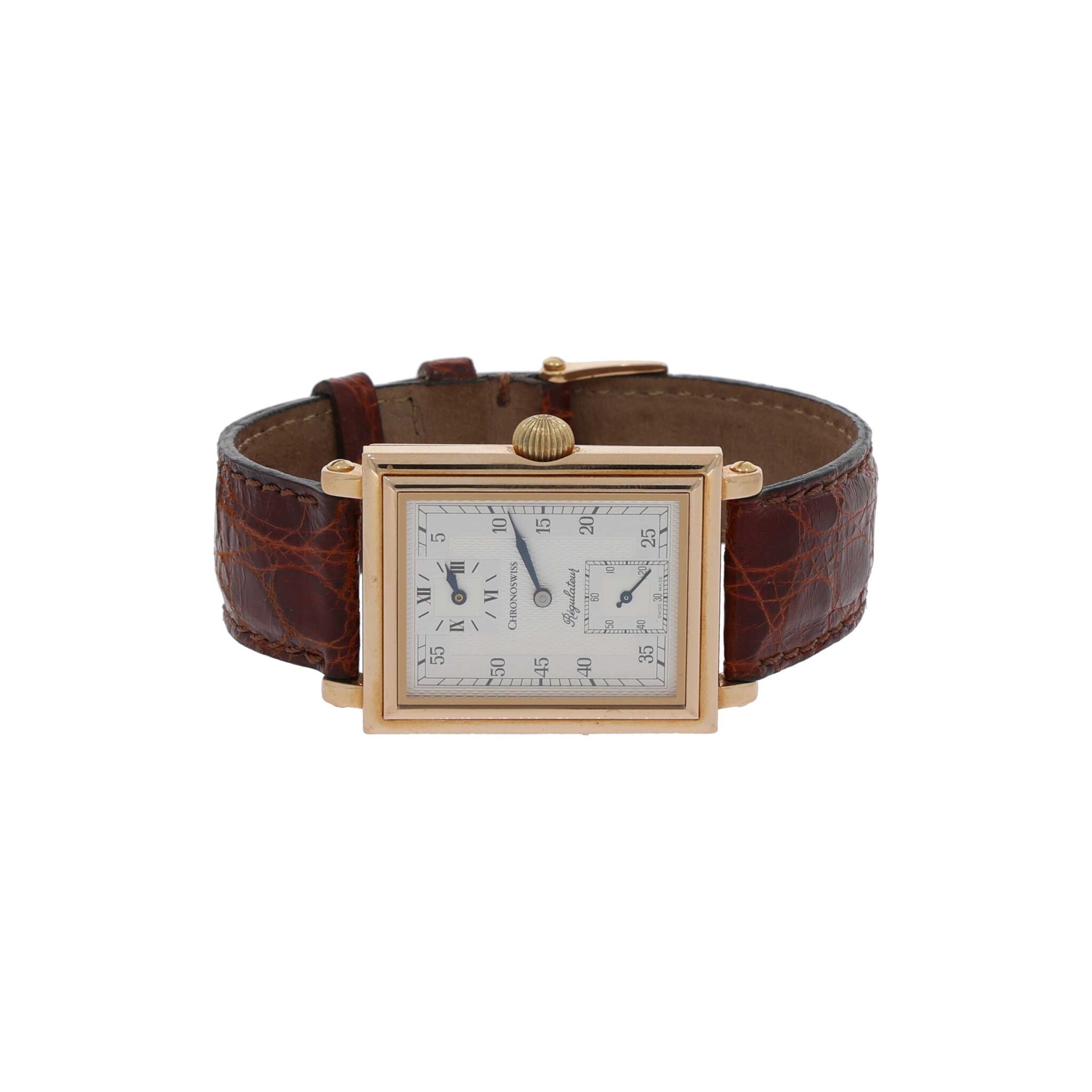 Chronoswiss Régulateur Rectangulaire Ref. CH2951 Rosegold Full Set - Bild 4