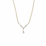 Collier Gelbgold 750 / 18K mit ca. 0,55ct Diamanten - Bild 2 Vorschau