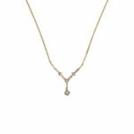 Collier Gelbgold 750 / 18K mit ca. 0,55ct Diamanten - Bild 4 Vorschau