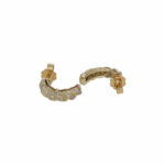 Creolen Gelbgold 585 / 14K mit ca. 0,2ct Diamanten - Bild 4 Vorschau