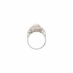 Diamant Ring Gr.51 Platin 950 mit ca.1ct Holländische Rose und  0,25ct Achtkant - Bild 4 Vorschau
