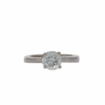 Eincarätiger Diamant Solitärring in 750er Weissgold Vorschau