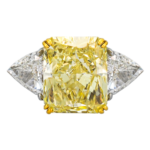 Fancy Intense Yellow Ring Gr.55 8,35ct Diamant Platin 950 Gelbgold 18K HRD/GIA Vorschau