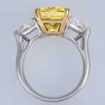 Fancy Intense Yellow Ring Gr.55 8,35ct Diamant Platin 950 Gelbgold 18K HRD/GIA Vorschau