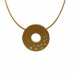 „Donut“ Collier 45cm ca. 0,31ct Diamanten Gelbgold 14K/18K Vorschau