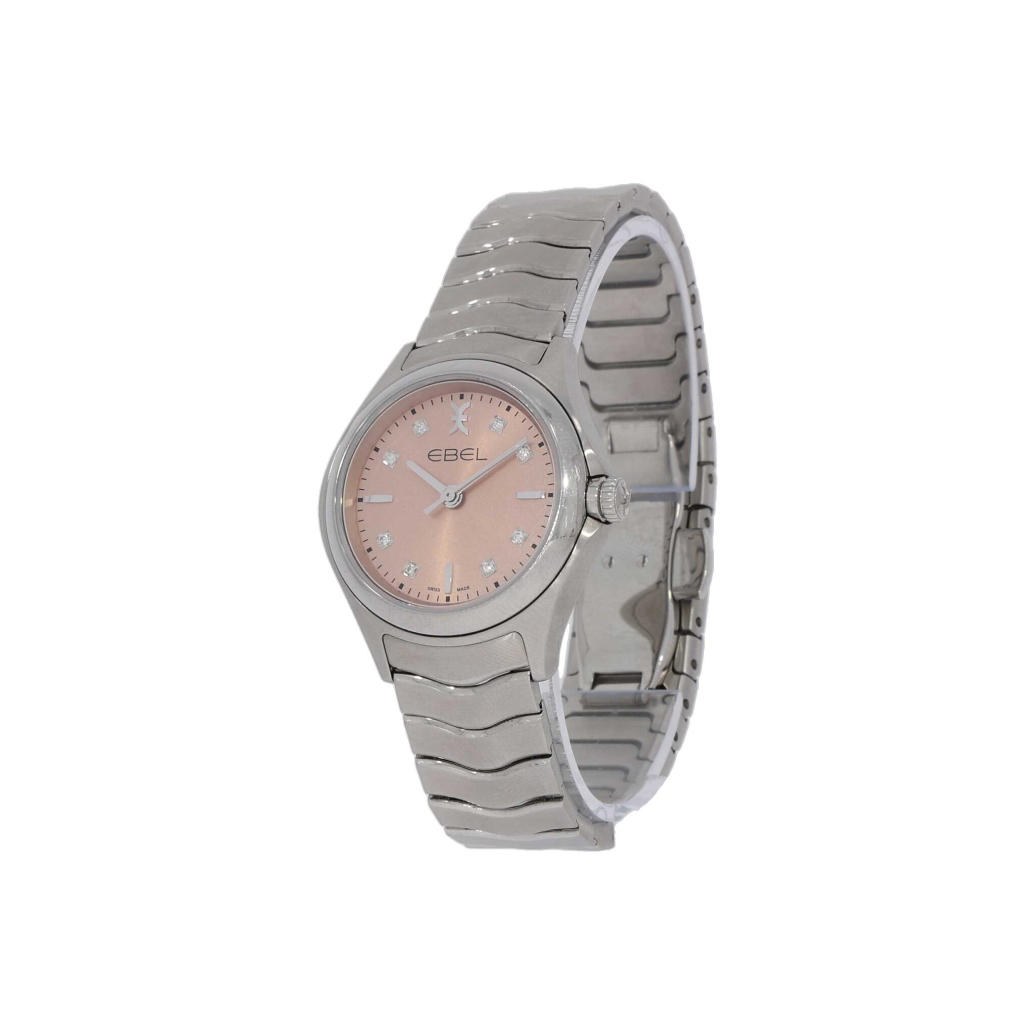 Ebel Wave Ref. 1216217 Stahl pink Zifferblatt Diamanten Full Set 2014 wie neu - Bild 2