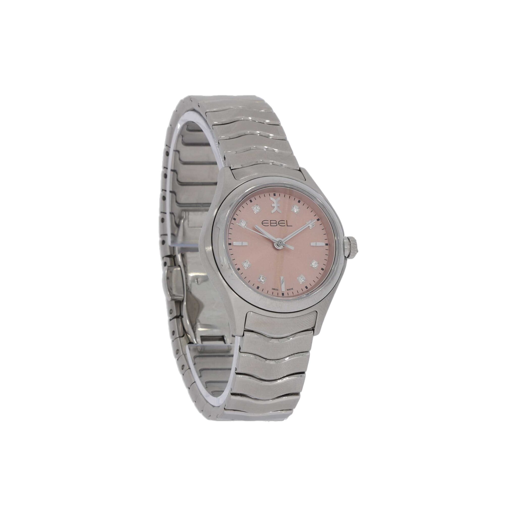 Ebel Wave Ref. 1216217 Stahl pink Zifferblatt Diamanten Full Set 2014 wie neu - Bild 3