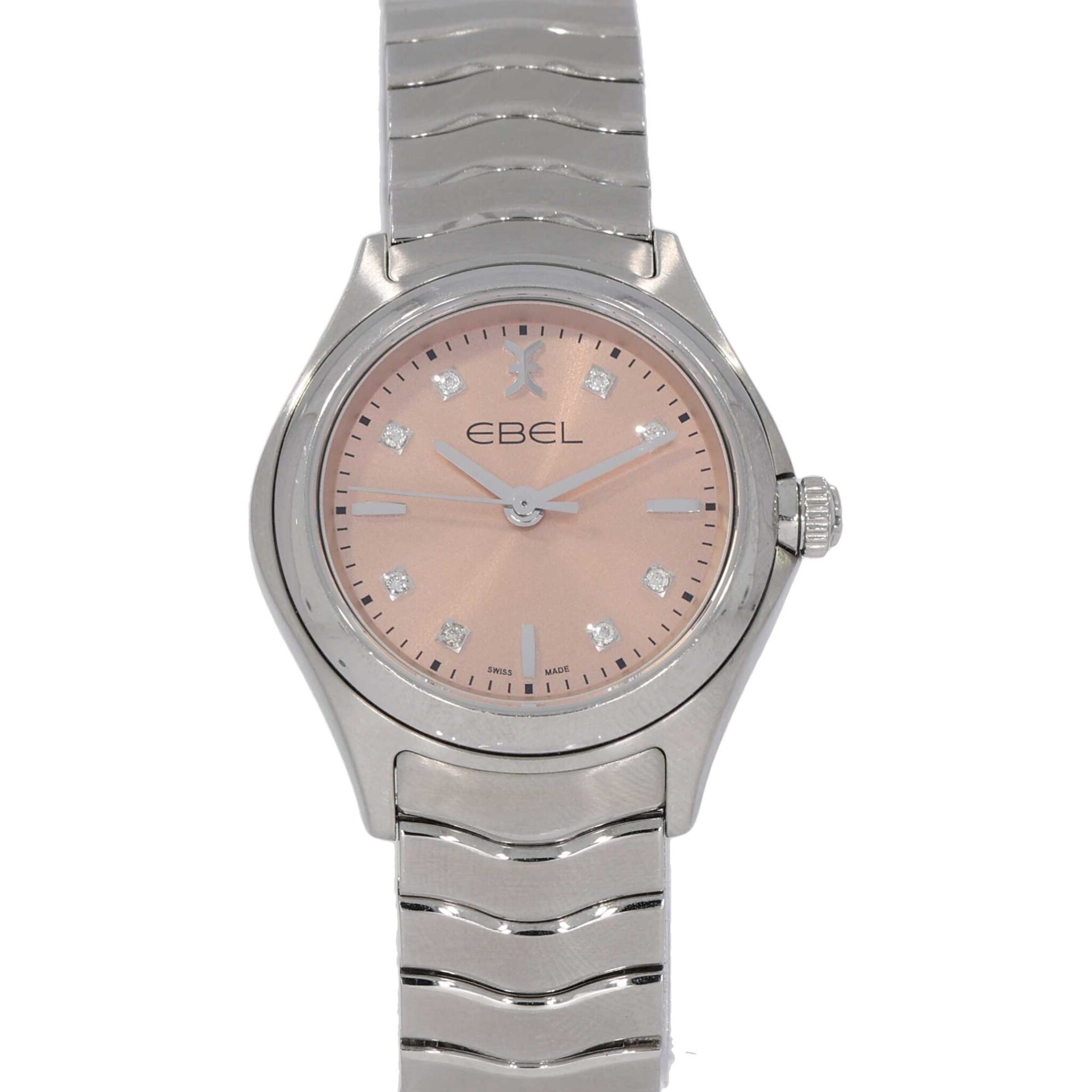 Ebel Wave Ref. 1216217 Stahl pink Zifferblatt Diamanten Full Set 2014 wie neu - Bild 6