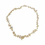 Ehinger Schwarz Collier Florales Muster Gelbgold 750 / 18K mit Farbsteinen - Bild 4 Vorschau