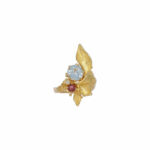 Ehinger Schwarz Ring Gr.58 Gelbgold 750 / 18K mit Farbsteinen Vorschau
