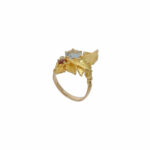 Ehinger Schwarz Ring Gr.58 Gelbgold 750 / 18K mit Farbsteinen - Bild 4 Vorschau