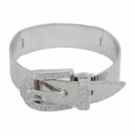 „Gürtel“ Armband 19cm ca. 1,17ct Diamanten Weißgold 750/ 18K Vorschau