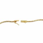 Retro Style Halskette Gelbgold 750 / 18K mit ca. 0,5ct Diamanten - Bild 4 Vorschau