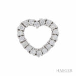 Herz Anhänger Weißgold 750 / 18K mit 1,2ct Brillanten Vorschau