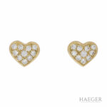 Herzohrstecker Gelbgold 585 / 14K mit ca. 1ct Diamanten Vorschau