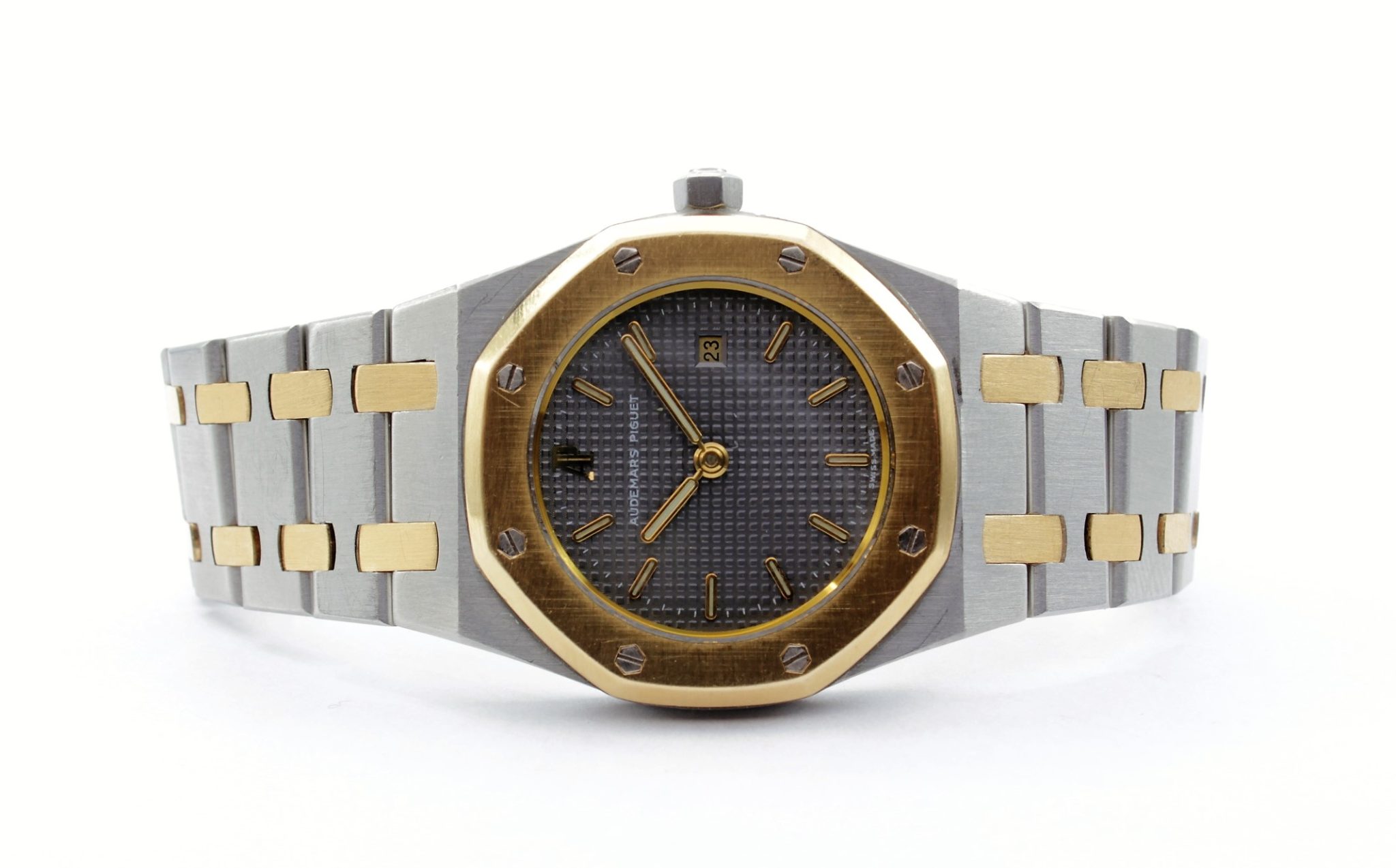 Audemars Piguet Royal Oak Quarz Stahl Gold Papiere 30mm 1990 - Bild 11