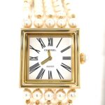 Chanel Mademoiselle 1989 Quarz 750GG Zuchtperlarmband VINTAGE Super Zustand - Bild 2 Vorschau