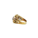 Amethyst Ring Gr.53 Gelbgold 750 / 18K mit ca. 0,24ct Diamanten - Bild 2 Vorschau