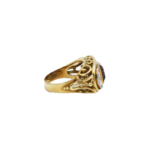 Amethyst Ring Gr.53 Gelbgold 750 / 18K mit ca. 0,24ct Diamanten - Bild 3 Vorschau