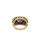 Amethyst Ring Gr.53 Gelbgold 750 / 18K mit ca. 0,24ct Diamanten - Bild 4 Vorschau