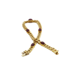 Rubin Panzerarmband 18,7cm Gelbgold 750 / 18K - Bild 5 Vorschau
