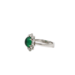 Smaragd Ring Gr.56 Weißgold 750 / 18K mit ca. 0,7ct Diamanten - Bild 2 Vorschau
