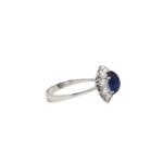 Saphir Ring Gr.55 Weißgold 750 / 18K mit ca. 1 ct Diamanten - Bild 2 Vorschau