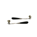 Art Deco Ohrhänger mit Onyx und Perlen in WG750 PT800 - Bild 4 Vorschau