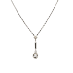Collier Weißgold 585 / 14K mit ca. 0,23ct Diamanten Vorschau