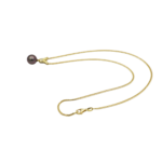 Tahiti Perlen Collier Gelbgold 750 / 18K mit 0,02ct Diamant - Bild 4 Vorschau