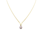 Tahiti Perlen Collier Gelbgold 750 / 18K mit 0,02ct Diamant - Bild 2 Vorschau