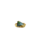 Boulderopal Ring Gelbgold 750 / 18K mit ca. 0,04ct Diamanten - Bild 2 Vorschau