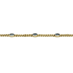 Aquamarin Panzerarmband Gelbgold 750 / 18K - Bild 2 Vorschau