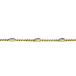 Aquamarin Panzerarmband Gelbgold 750 / 18K - Bild 5 Vorschau