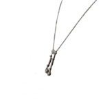 Art Deco Collier Gold / Platin mit ca. 0,4ct Diamanten - Bild 3 Vorschau