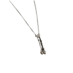 Art Deco Collier Gold / Platin mit ca. 0,4ct Diamanten - Bild 4 Vorschau