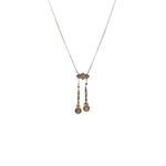 Art Deco Collier Gold / Platin mit ca. 0,4ct Diamanten - Bild 5 Vorschau