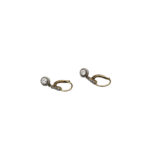 Antik Ohrringe Gelbgold / Platin mit ins. 0,5ct Altschliff - Bild 3 Vorschau