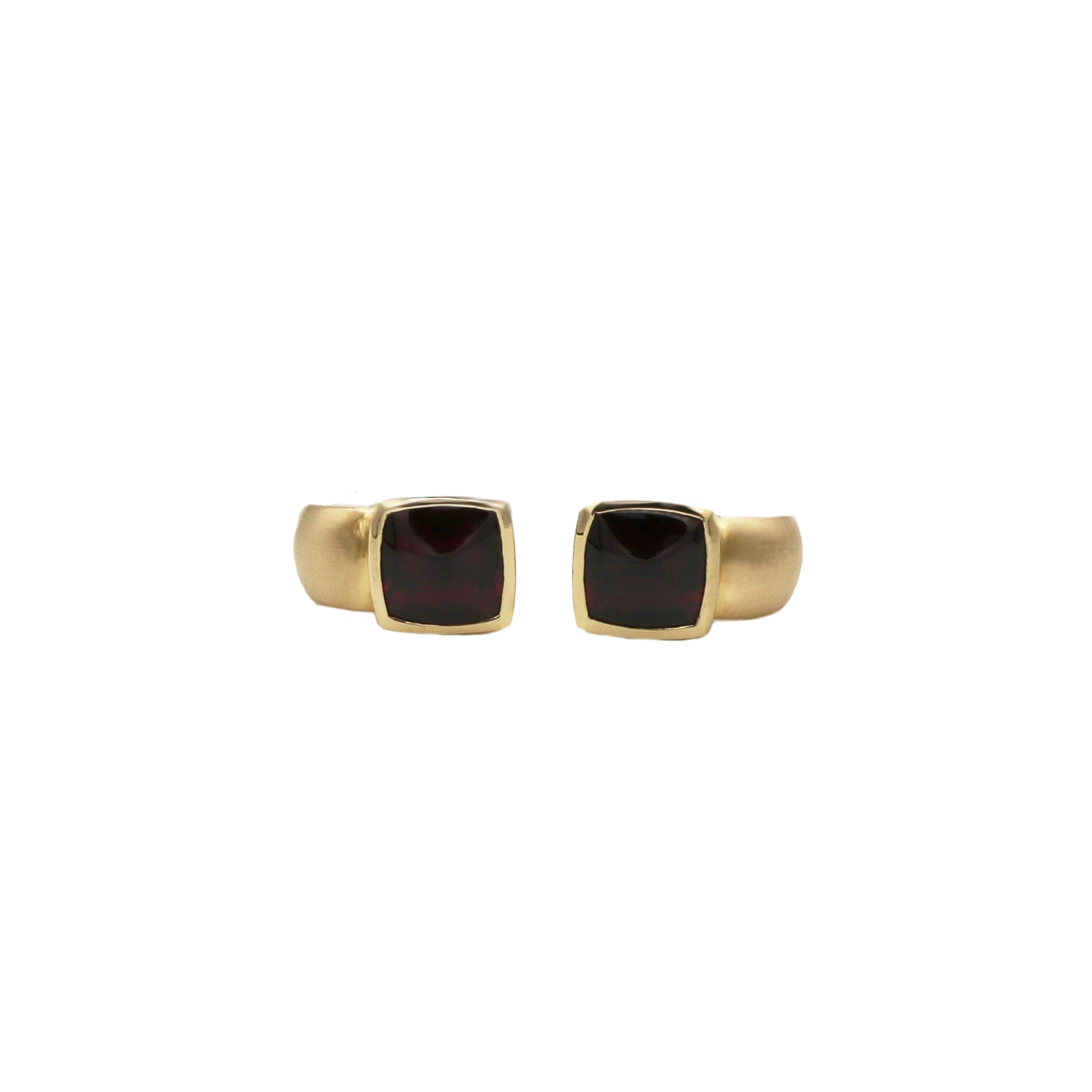 Atelier Böcking Ohrringe Roségold 750 / 18K mit Rhodolith - Bild 6