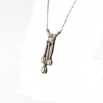Art Deco Diamant Collier Gelbgold 585/14K Platin - Bild 4 Vorschau