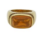 Madeira Citrin Ring Gelbgold 750/18K. Gr 54 - Bild 2 Vorschau