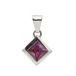 Rosa Turmalin Anhänger Weißgold 750/18K. 0,60ct. Vorschau