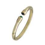 Diamant Saphir Smaragd Armreif Gelbgold 750/18K. Vorschau