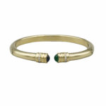 Diamant Saphir Smaragd Armreif Gelbgold 750/18K. - Bild 3 Vorschau