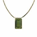 Diamant Beryll Collier Gelbgold 750/18K. ca. 65ct. 41cm Vorschau