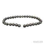 Tahitiperlcollier Weißgoldverschluss 750 / 18 k. - Bild 2 Vorschau