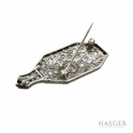 Art Deco Diamant Brosche Platin 900er ca. 1,90 ct. - Bild 2 Vorschau